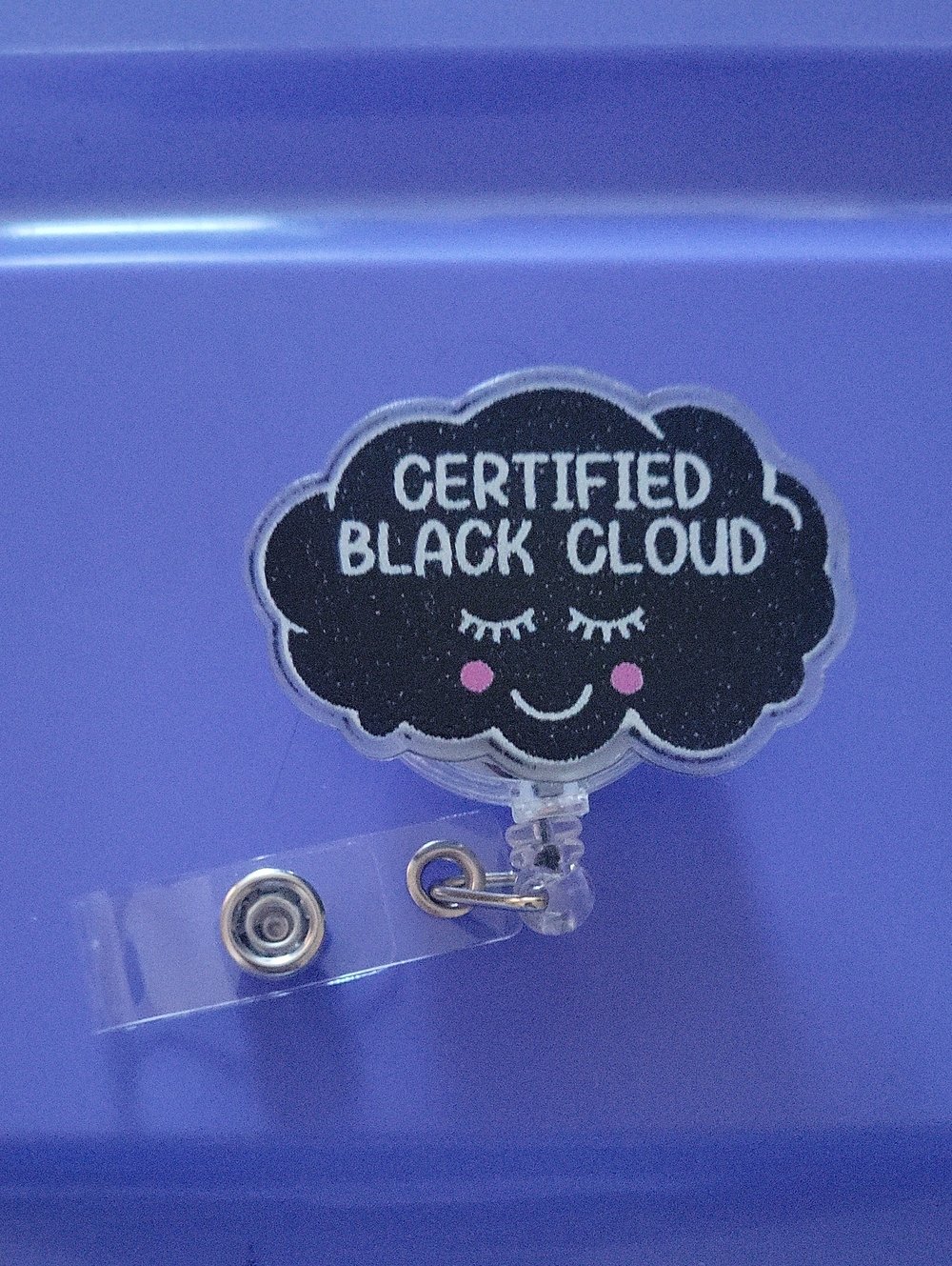 4/$25 Certified Black Cloud Kids Badge Reel